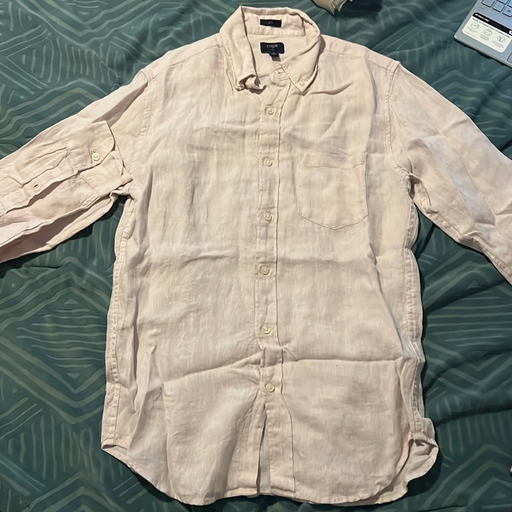 Beautiful light pink button up - Small - J.Crew